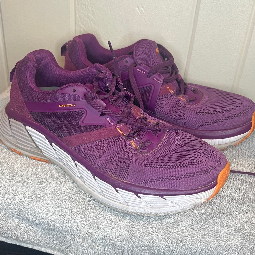 Hoka One One Womens Gaviota 2 1099630 GJBM Pink Running Shoes Sneakers Size 9.5